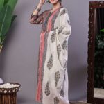 Women's Pink Floral Chanderi Printed Kurta Set with Dupatta Suit Sets